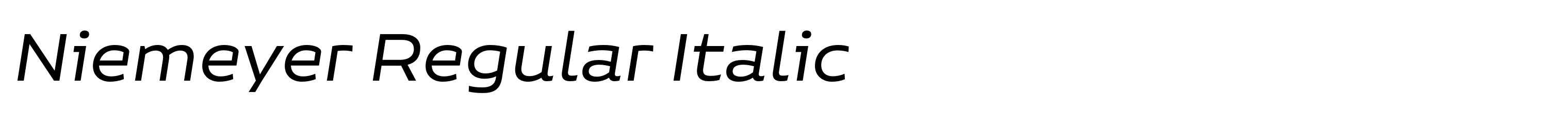 Niemeyer Regular Italic